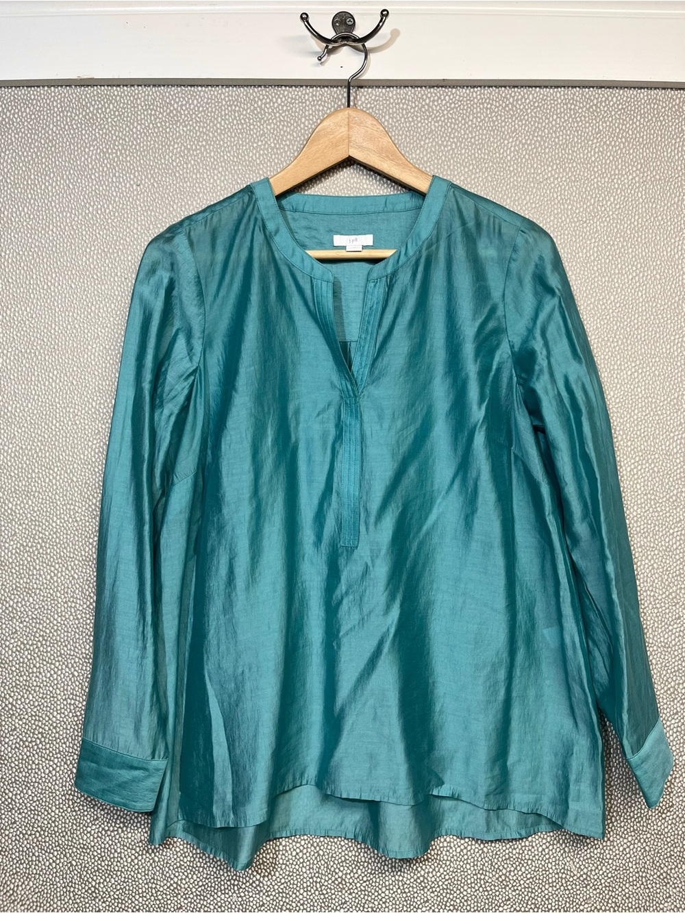 XS J. Jill Teal Long Sleeve Tunic